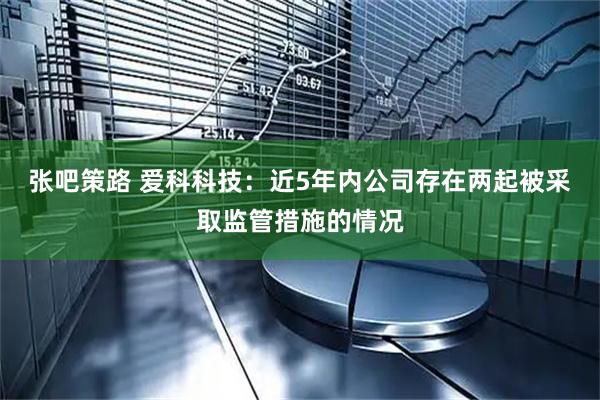 张吧策路 爱科科技：近5年内公司存在两起被采取监管措施的情况