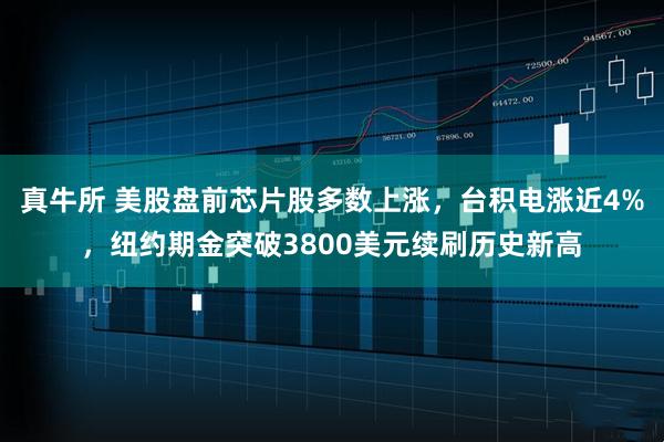 真牛所 美股盘前芯片股多数上涨，台积电涨近4%，纽约期金突破3800美元续刷历史新高